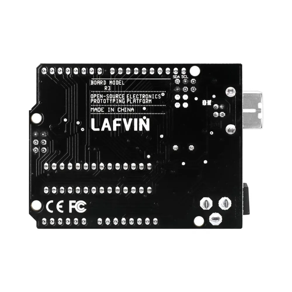 LAFVIN для UNO R3 плата ATmega328P ATMEGA16U2 макетная с USB кабелем Arduino розничной