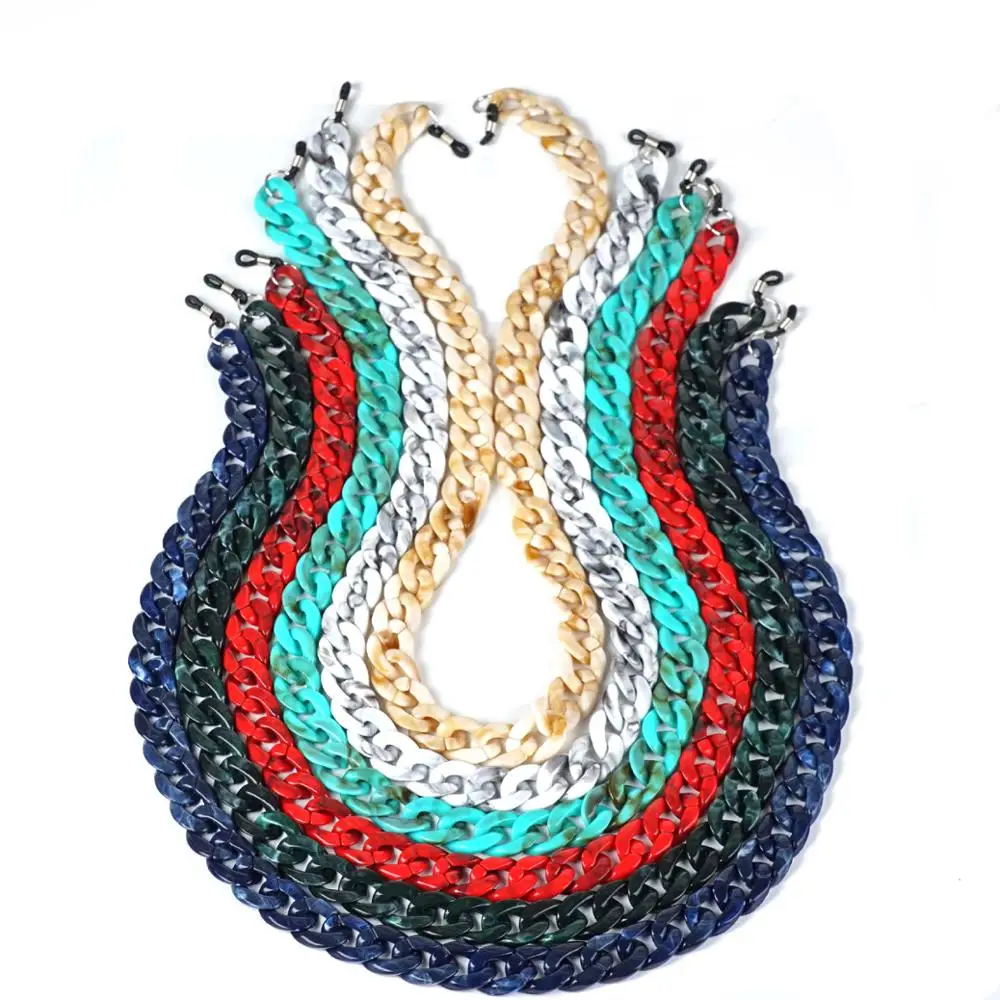 Bohemian Acrylic Sunglasses Chain Women Leopard Reading Glasses Hanging Neck Glasses Chain Eyeglasses Strap glasses straps,glasses chain