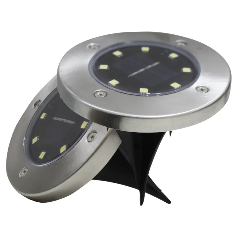 

4LED Solar Lawn Lamp Households Dengcao Insert to Field Floor Lamp Underground Lamp Courtyard Decoration 2-Color
