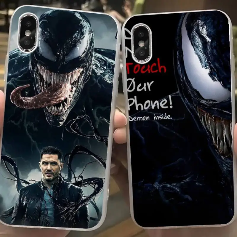 Больше мощности venom чехол для телефона coque fundas iphone 12 11 PRO MAX X XS XR 5S 6S 7 8 PLUS SE 2020 |