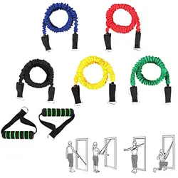 Фитнес Резиновая лента для растяжки полосы для силовых тренировок эластичные 5 цветов сопротивление резиновая Crossfit Спорт Training