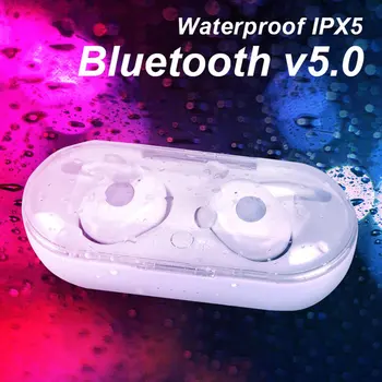 

Wireless Bluetooth 5.0 Earbuds Headset in-Ear Noise Canceling Sport Earphones TWS Touch Control Waterproof Earphones