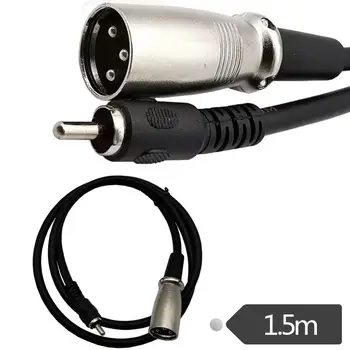 

Premium audio cable RCA to XLR 3-pin for speaker amplifier hybrid console stereo XLR to RCA cable 1.5m