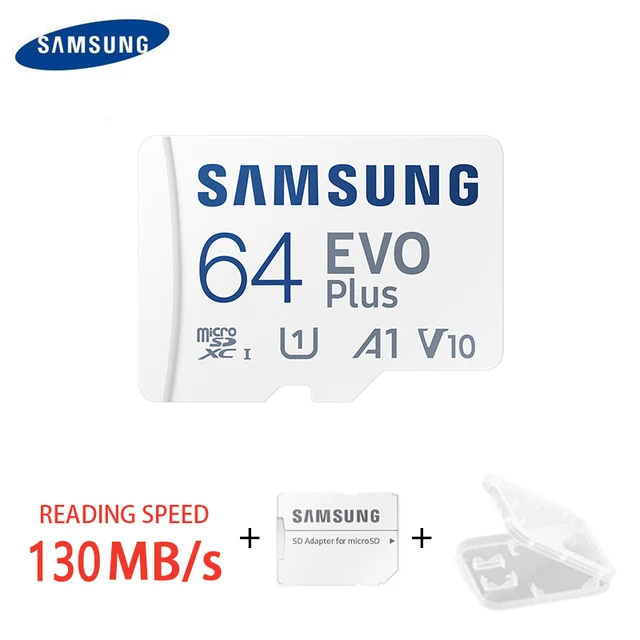  SAMSUNG 128gbTF(MicroSD) EVO Plus 4K U3 V30 A2 Read 130MB/s high-speed console tablet MEMORY card reader 