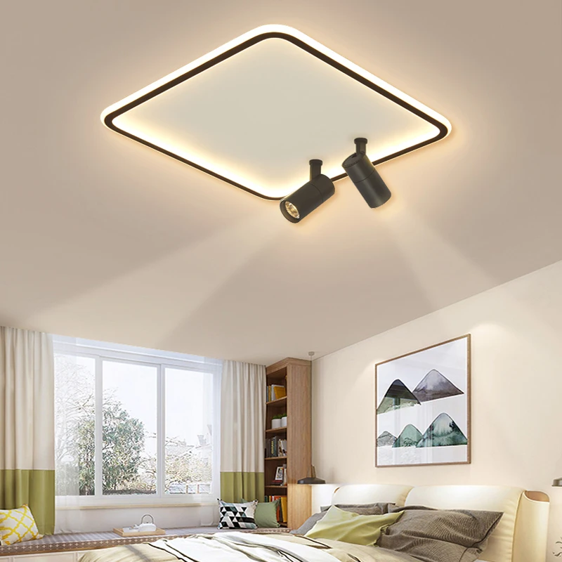 Modern Golden Round Ceiling lights Led For Bedroom Living Room Kitchen Study Simple Lamp Indoor Decoration Lighting