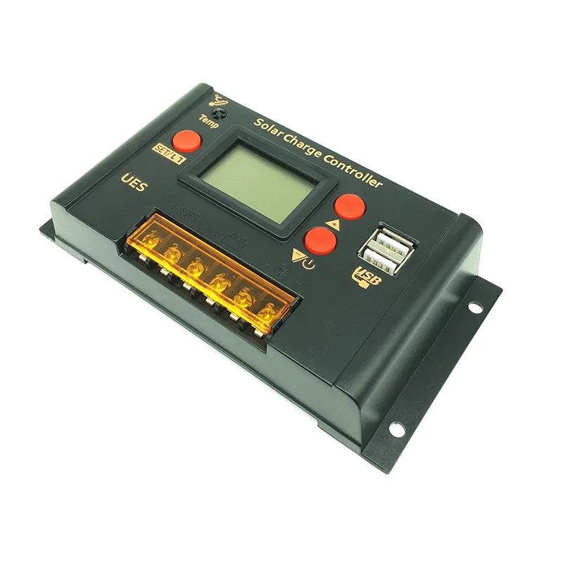 UES12V24V10A Солнечный контроллер зарядки с дисплеем тока Солнечный контроллер лампы с USB