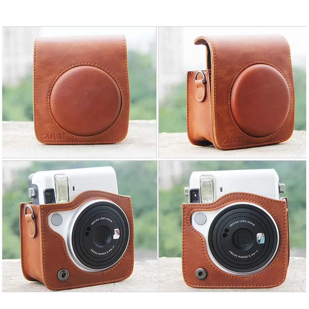 Высококачественная сумка на плечо из искусственной кожи для камеры Fujifilm Fuji Instax Mini 70 Polaroid чехол для камеры защитный чехол