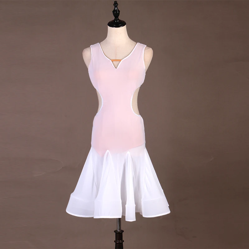

2019 Women Latin Dress Dress Comfort milk silk Flamengo Rumba/Cowboy/Salsa Dress Practice Wear Training Dancing Clothes