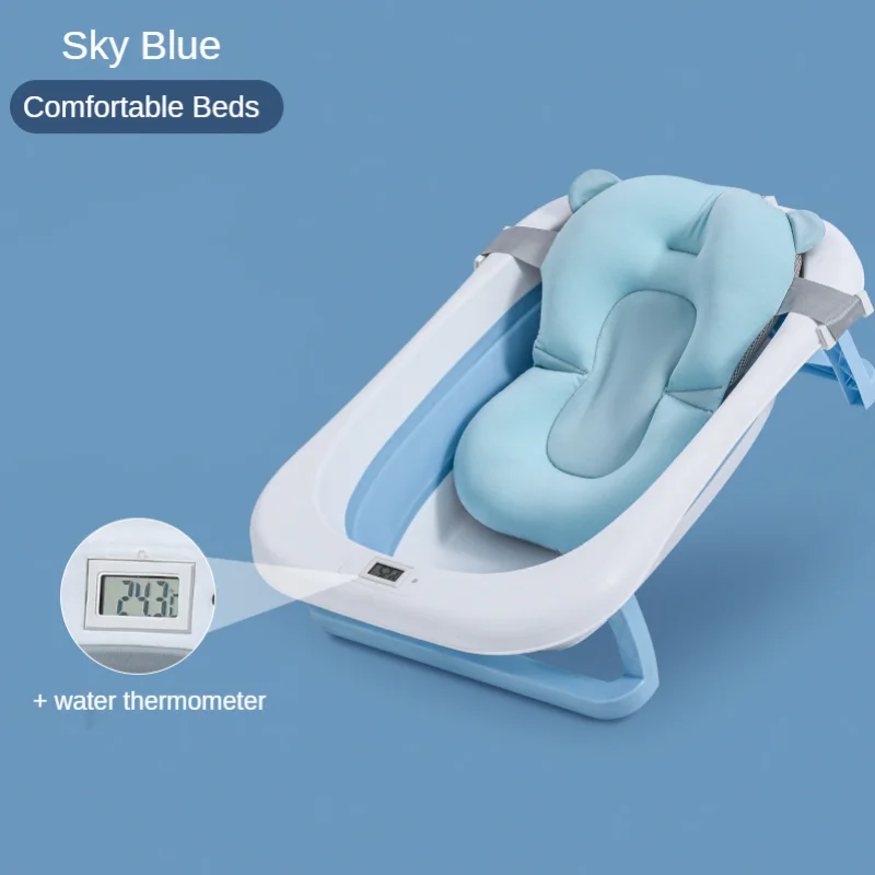 Bagnetto intelligente sensibile alla temperatura con tappetino da bagno  sospeso, vaschetta per bambini pieghevole per bambini _ - AliExpress Mobile