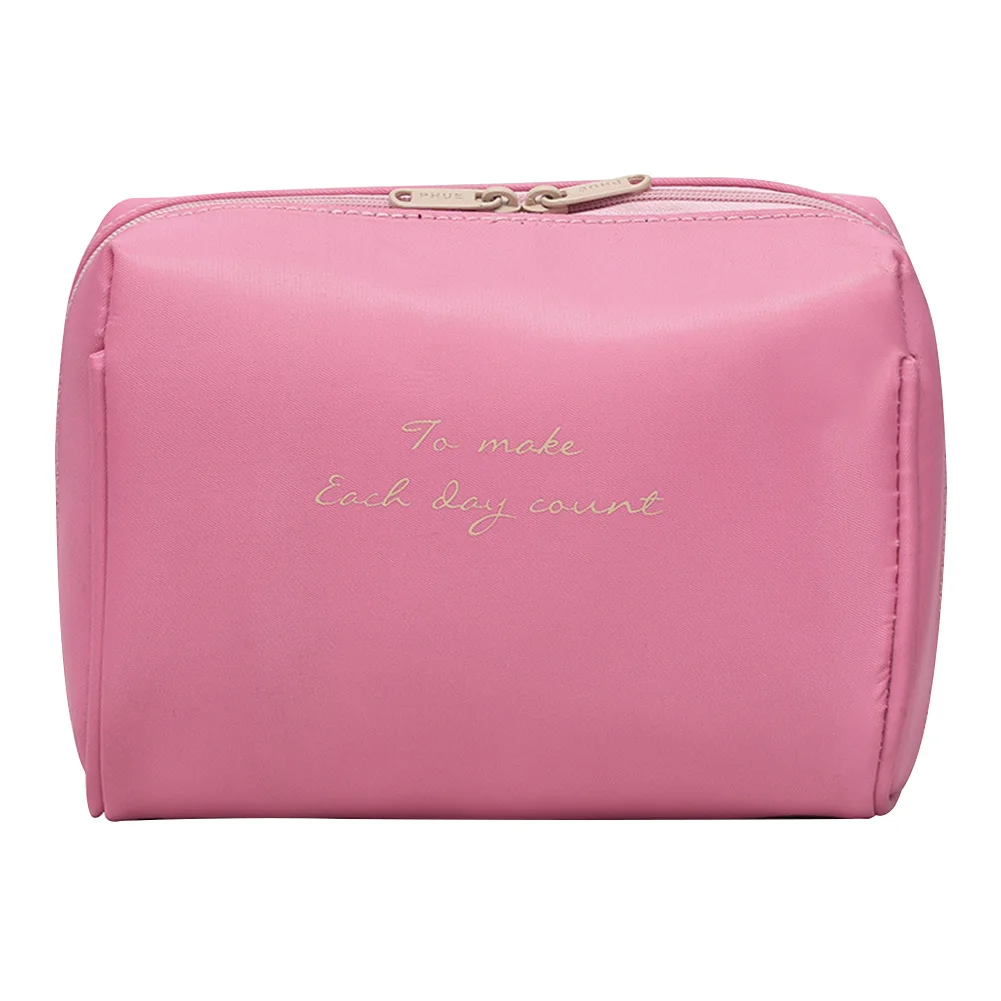 

Women Fashion Portable Organizer Letter Print Universal Multifunction Large Capacity Nylon Cases Make Up Travel Cosmetic Bag