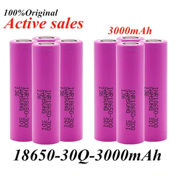 

30Q100% original battery 3000 MAH INR 18650 - 30Q Li ion rechargeable battery for electronic cigare flashlight