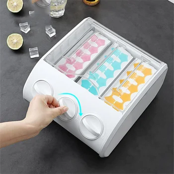 

2020 Multi-Functional Semi-Automatical Ice Cube Making Mould Box Environmental-Friendly Healthy Frost-Resistant Sturdy