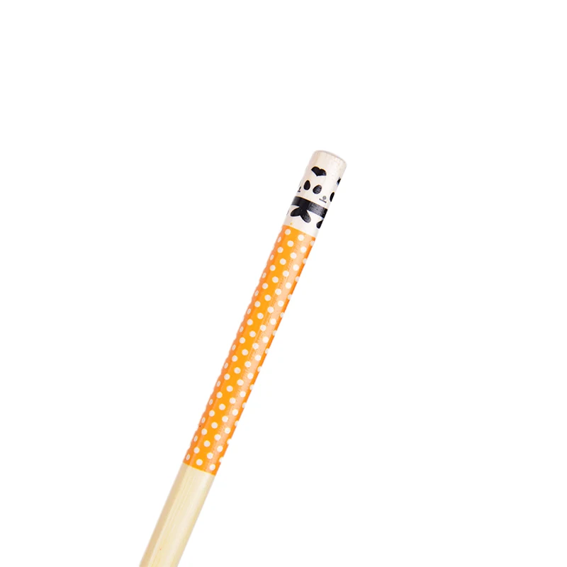 5 Pairs Panda Dot Wooden Chopstick Multi-Color Kitchen Restaurant Canteen Tool Reusable Tableware Natural Bamboo Chopsticks