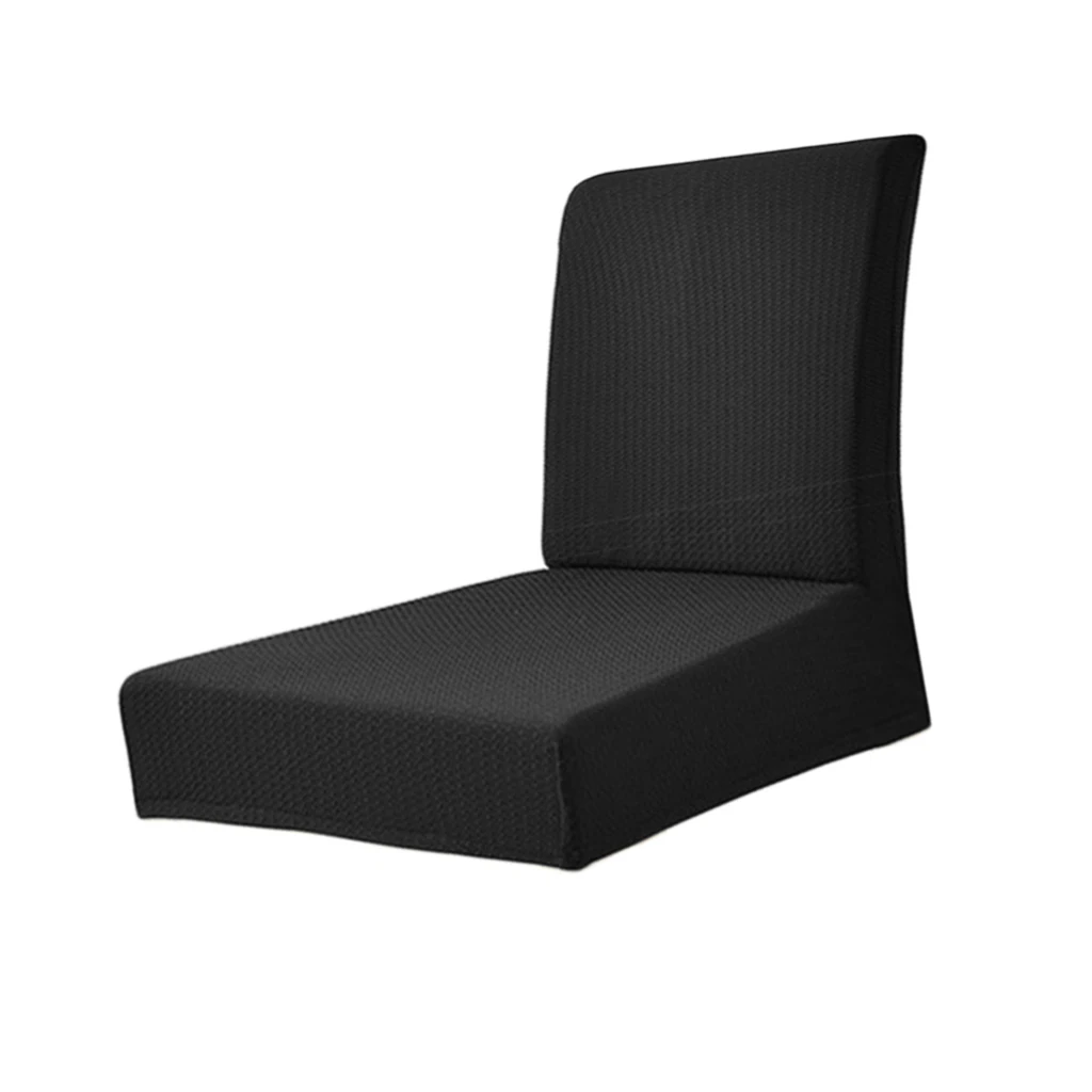 Rural Style Water-proof Stretch Removable Washable Short Dining Chair Protector Cover Seat Slipcover for Wedding