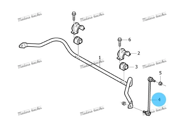 Стабилизатор Link sway bar подходит для FORD S MAX MONDEO GALAXY VOLVO S80 V70 XC70 S60 XC60 6G9N3B438BA