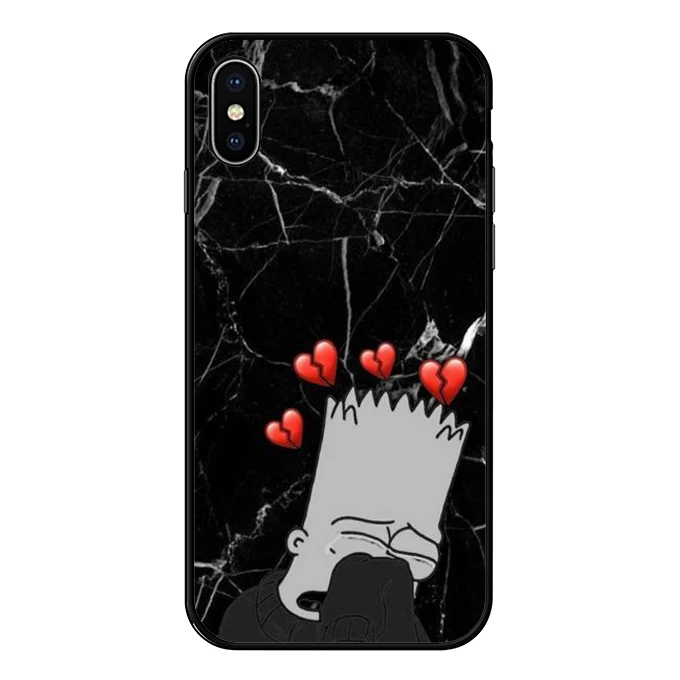 Мягкий чехол из ТПУ для iPhone XS MAX The Simpson чехол для iPhone 6 6S 7 8 Plus 7 8X10 XS XR прозрачный силиконовый чехол