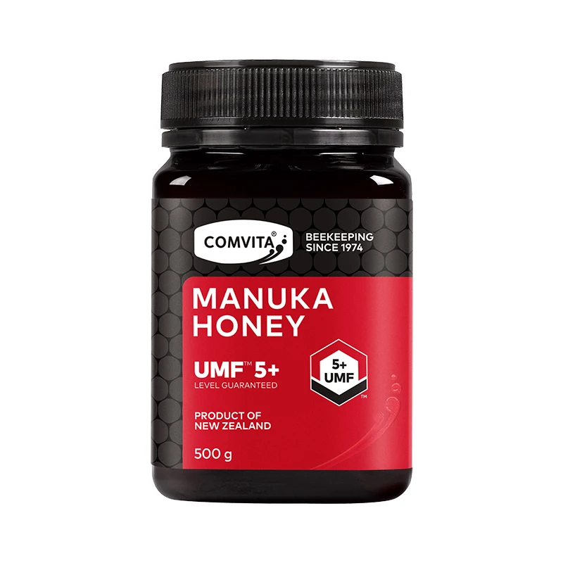 Новейший Новозеландский комвита Манука Мед UMF5+ 500 г для пищеварительного здоровья, дыхательная система, кашель, боль в горле