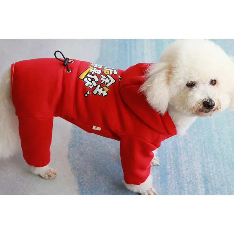 Alwayswin Winter Haustier Hund Kleidung Plüsch Warmer Pullover Pyjama Classic Gitter Haustierkleidung Kleines Haustier Fleece Pullover Mantel Winterjacke
