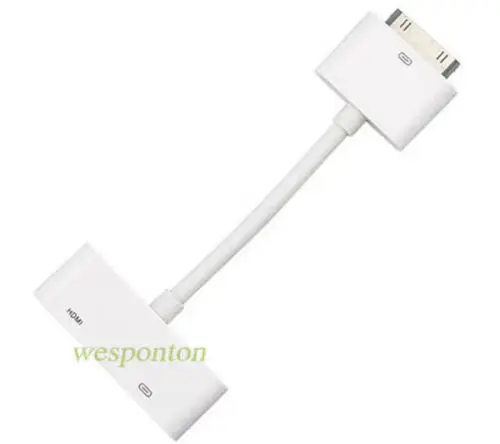 Горячий USB HDM HD tv для док-станции 30 Pin ТВ адаптер конвертер кабель для IPad 1 2 3 для Iphone 4 4s