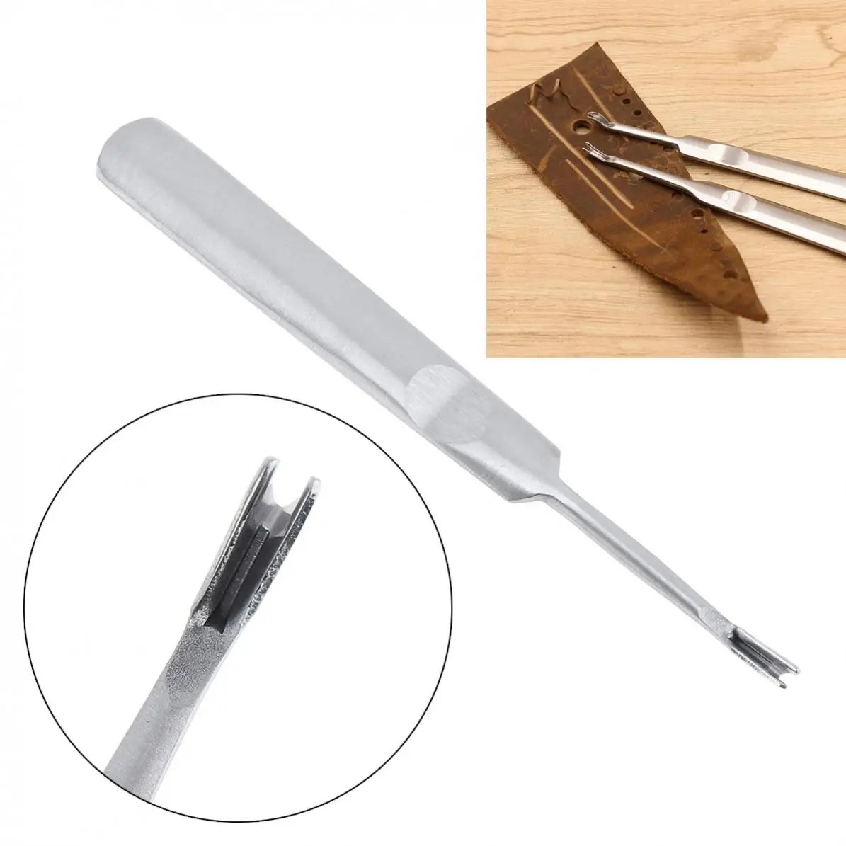 

95mm 113mm 116mm 118mm V U Type Leather Craft Tool Cut Off Thin Leather Knife Groover Edge Beveler Skiving Tool