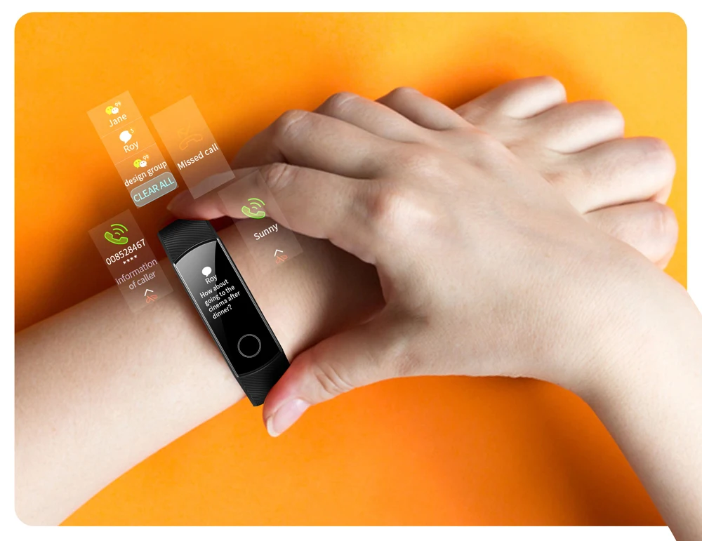 Умный Браслет huawei Honor Band 5 с кислородом крови AMOLED для обнаружения положения при плавании пульса и сна huawei