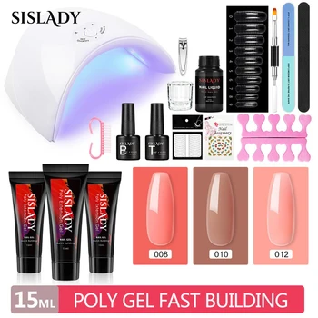 

UV Led Lamp Machine Nail Gel Set Quick Building For Nail Gel Set With Nail Extensions Nail Art Tools Manicure Kit