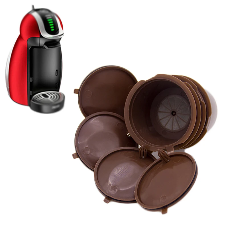 

Refillable Coffee Capsule Pods Spoon Kit Easily Clean For Nescafe Dolce Gusto Coffeemaker Machine Coffee Filter