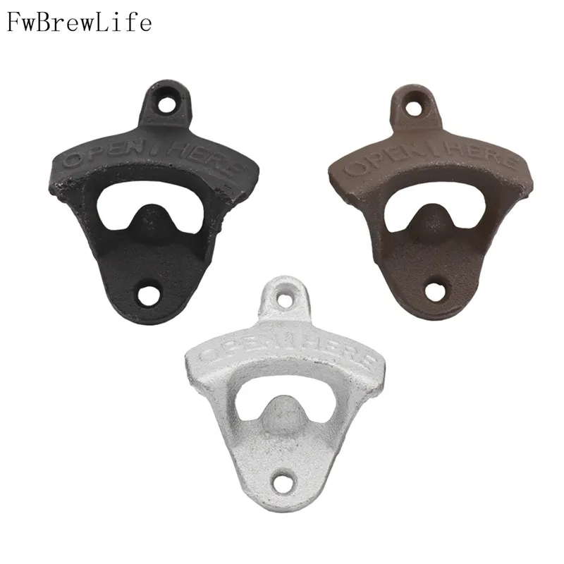 

Vintage Cast Iron Wall Mounted Beer Bottle Opener Kitchen Accessories Drop Shipping