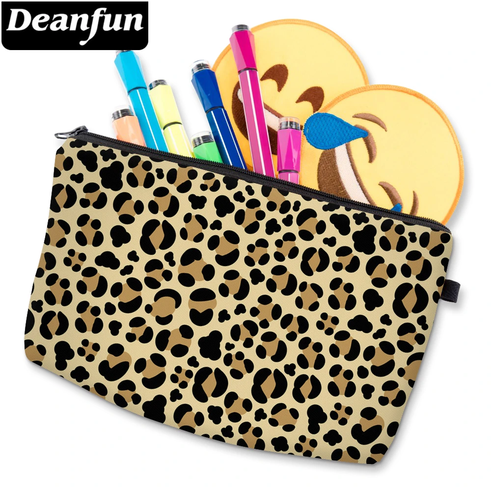 

Deanfun 3D Printing Yellow Leopardo Small Cosmetic Bag Waterproof Adorable Makeup Bag For Travel Cute Organizer Bag D51465