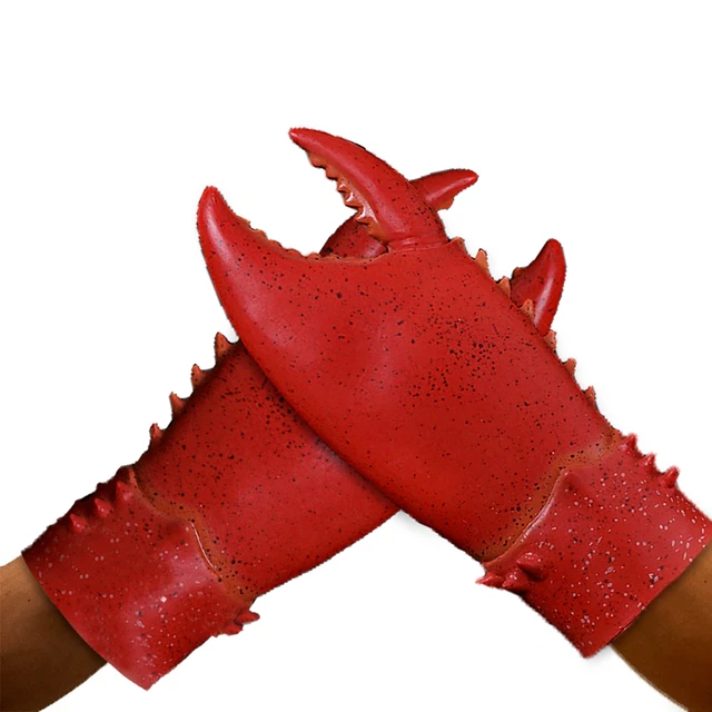 Halloween Lobster Crab Claws Gloves Cosplay Mask