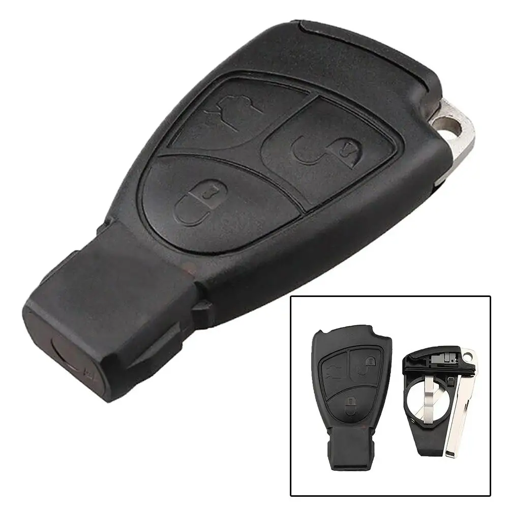 

3 Buttons Remote Car Key Fob Case Shell for Mercedes B-enz R350 S350 S430 S500 Durable Wear-resistant Anti-Scratch