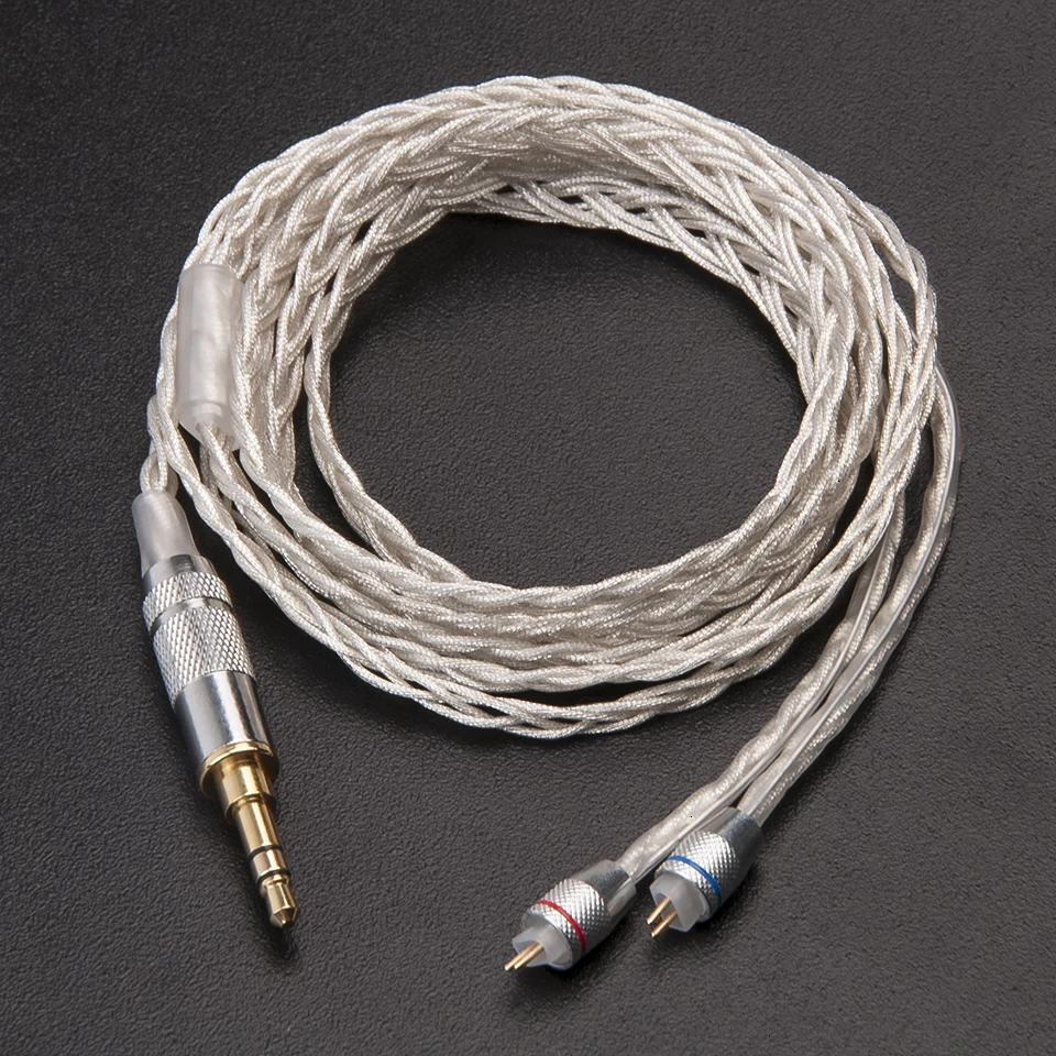 AK плотным верхним ворсом KZ ZS3 ZS5 ZS6 кабель 2pin 0,75 мм обновлен с серебряным покрытием кабель наушников обновления кабель для наушников Наушники KZ ZS4 ZSA ED16