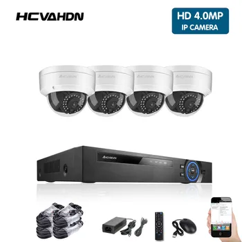 

CCTV Camera System POE 4CH NVR Kit 48V Onvif 4.0MP Security Camera System HD IP Camera indoor Outdoor Video Surveillance System