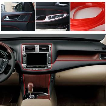 

Van Car Trim Strip Interior Red Line Gap Door Panel Accessories Universal Good elasticity tensile flexibility car accessories