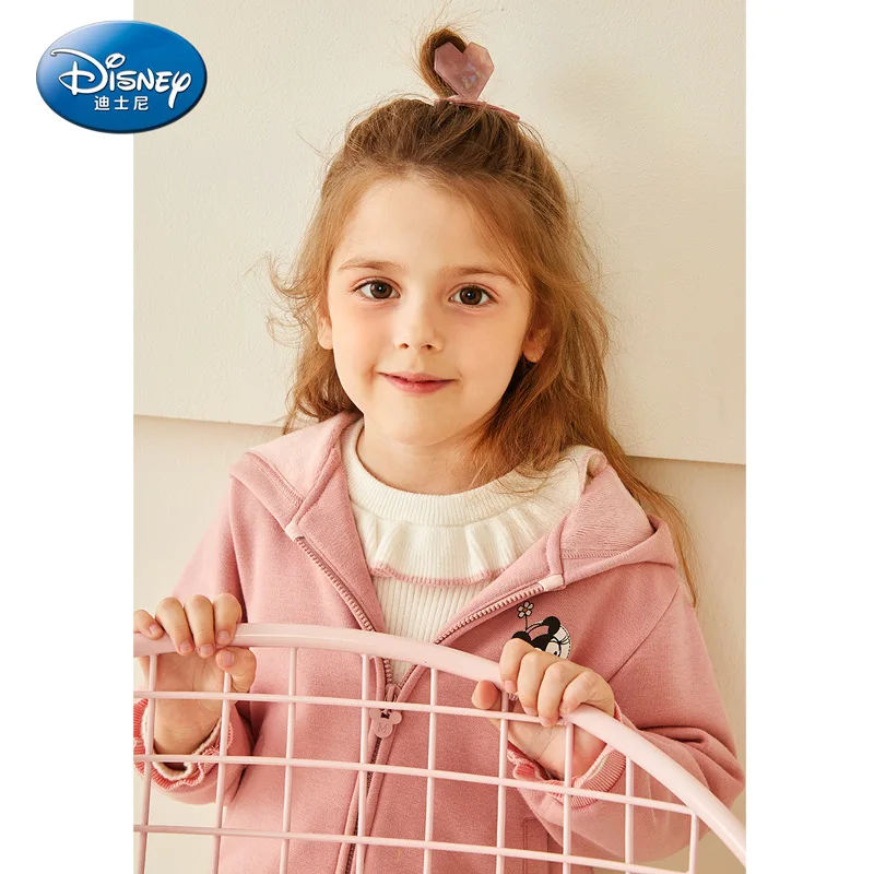 

Disney Girl's Outerwear Plus Fleece New Hat Girl's Zipper Mickey Top for Autumn and Winter 2019 Mickey Mouse Clothing Kids Coat
