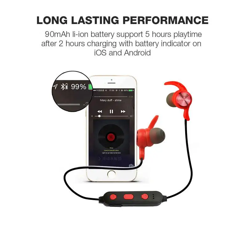 BEESCLOVER, стерео наушники, Спортивная Bluetooth гарнитура, шейные наушники для Xiaomi, всех смартфонов