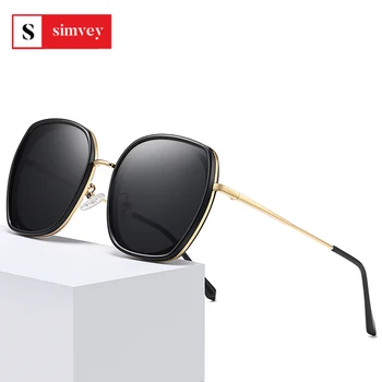 Simvey Fashion Luxury Brand Ladies Polarised Sunglasses Classic Vintage Oversized Designer Sun Glasses UV400 Protection 1