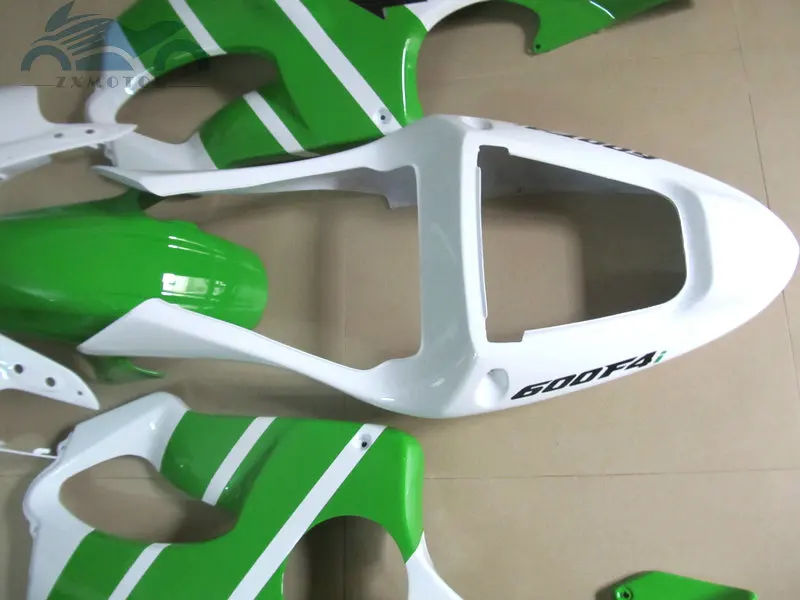 Обновите свой Комплект обтекателя впрыска, пригодный для Honda CBR 600F4i 2001 2002 2003 CBR600F4i 01 02 03 ABS Обтекатели комплекты зеленый белый HT29