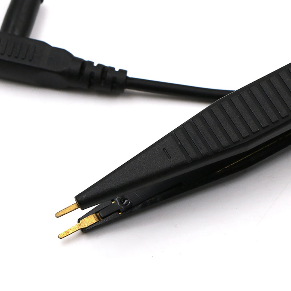 

Lead Probe Tweezers Capacitor Resistance SMD Test Multimeter Tester Clip Meter Pen Leads Chip Component LCR Testing Tool