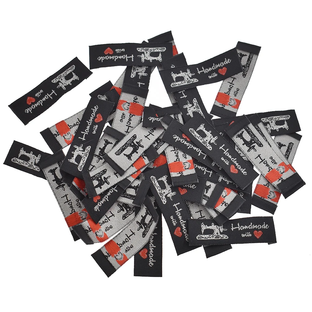 50pcs/pack Handmade Washable Cloth Garment For Labels Accessories DIY Sewing Crafts Tags Bags Decor Accessories