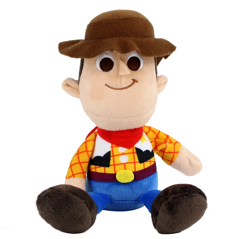 Woody История Игрушек Плюшевая Игрушка Базз Лайтер Вуди шериф Хамм свинья выдавливает инопланетян маленькие зеленые мужские Брелки Подвески мягкие куклы - Цвет: Woody