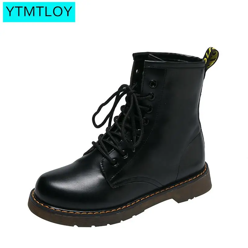 Genuine Leather Ankle Boots For Women Dr Motorcycle Boots Women Platform Boots For Martin Boots Thick Heel Winter Shoes 2020 Genuine Leather Ankle Boots For Women Dr Motorcycle Boots Women Platform Boots For Martin Boots Thick Heel Winter Shoes 2020