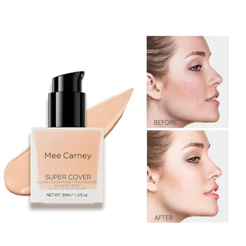 

8 Colors Base Face Liquid Foundation Cream Concealer Oil-control Easy to Wear Soft Moisturizing Face Makeup Foundation 2020