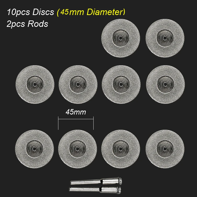 Versatile Diamond Cutting Disc for Rotary Tools - Ideal for Wood, Stone, Plastic, Glass, and Tile