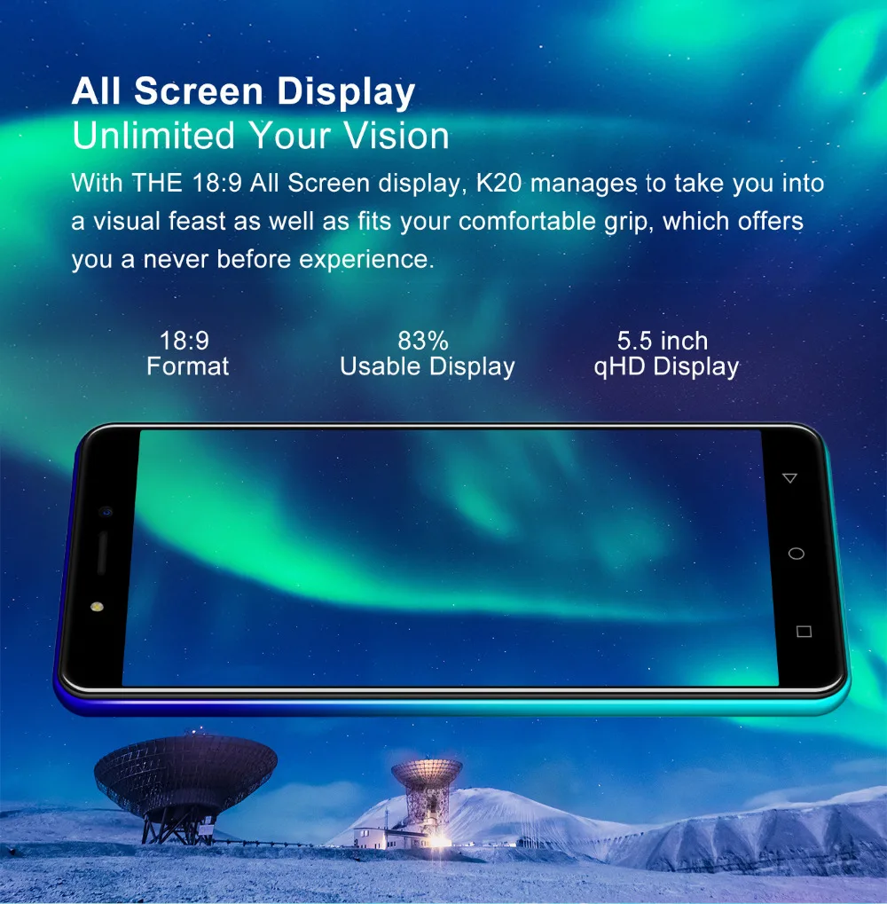 Смартфон XGODY K20 4G 5,5 "18:9 Android 9,0 2 Гб ОЗУ 16 Гб ПЗУ MTK6737 четырехъядерный двойной Sim 5MP камера 2800 мАч WiFi мобильный телефон