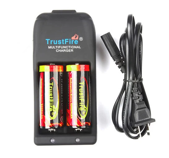 TrustFire TR-006 мульти-функциональный Li-Ion Зарядное устройство+ 2* TrustFire 26650 5000 мАч 3,7 V Перезаряжаемые защищает аккумулятор и зарядное устройство 20 компл./лот