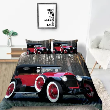 

SUV Bedding Set Forest Fashionable Lifelike 3D Cool Duvet Cover King Queen Twin Full Single Double Unique Design Bed Set