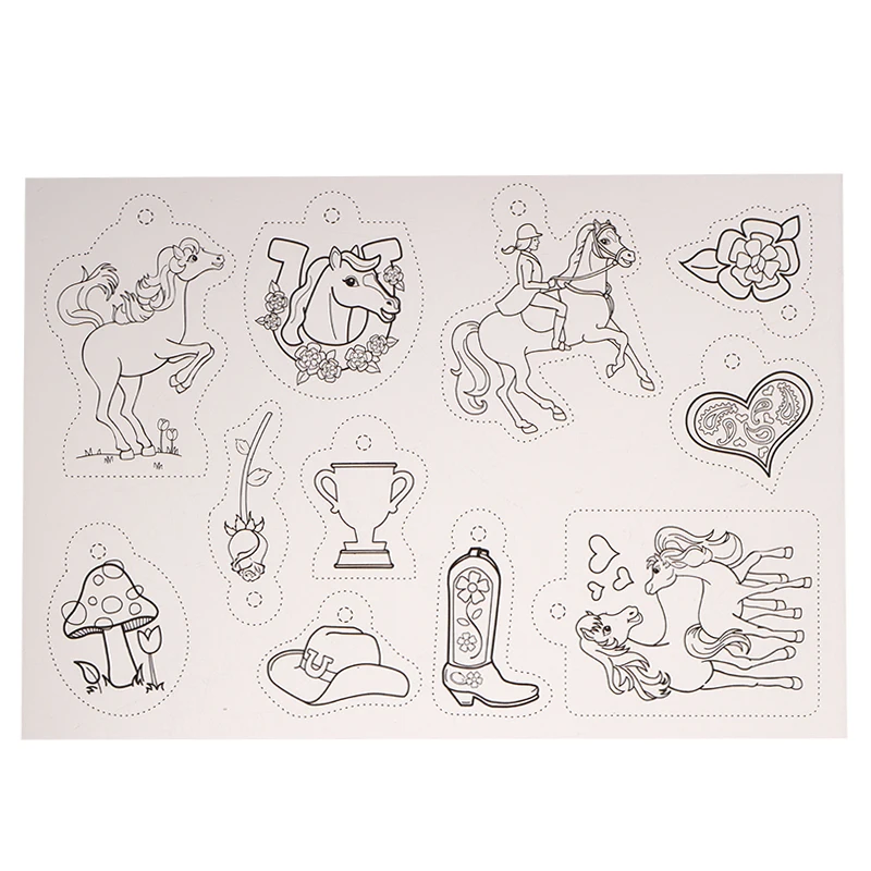 33/145/198 Pcs Shrink Plastic Set Shrinky Art Film Paper Sheet Heat Blank  Keychain Earring DIY Kit Drawing Art Supplies for Kids