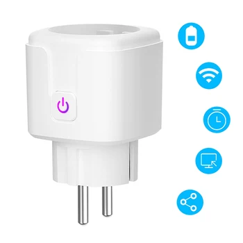 

Wifi Smart Outlet Socket EU Plug for iOS Android Amazon Alexa Google WWO66