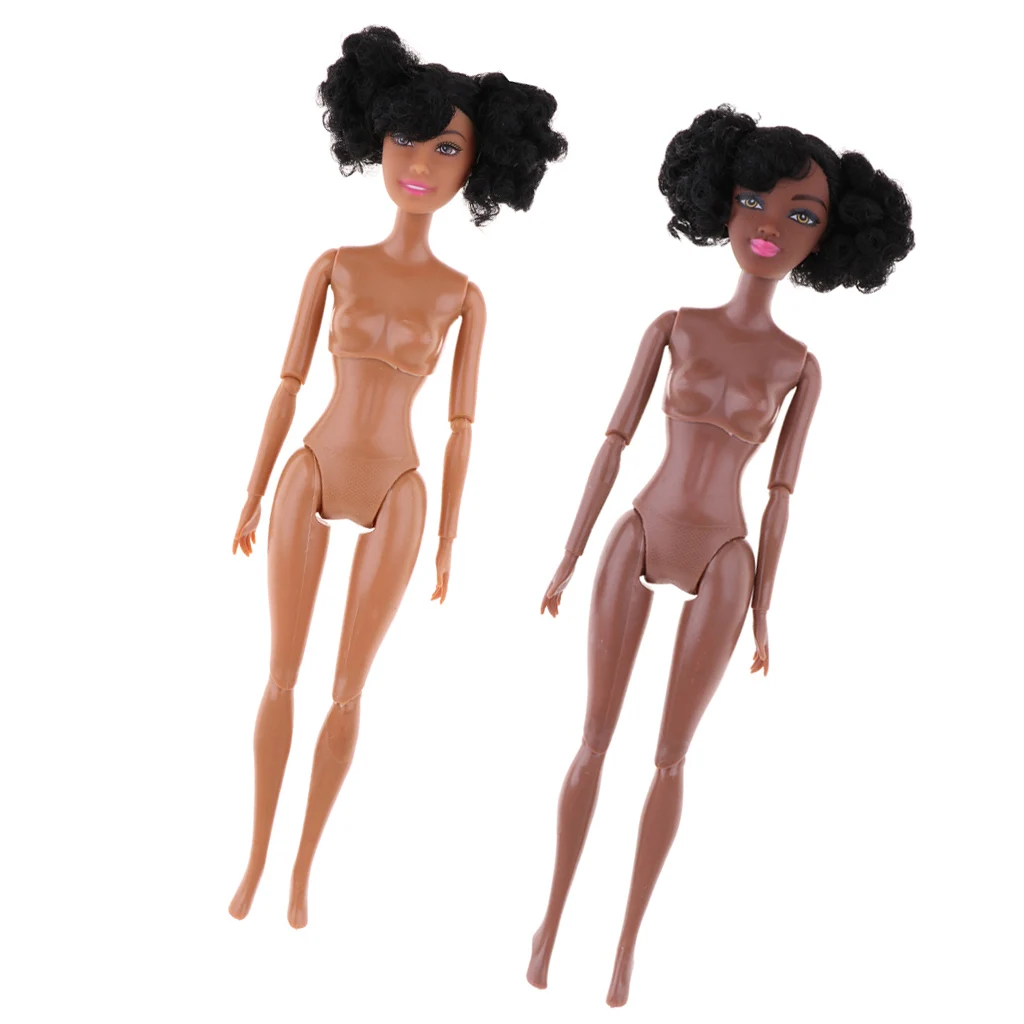 polyarticular turnable  african-american doll body for dolls 31cm
